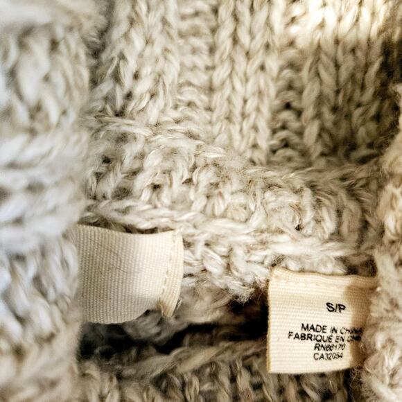 Anthropologie Sleeping On Snow Eldora Open Weave Turtleneck Tunic Sweater - Picture 4 of 6